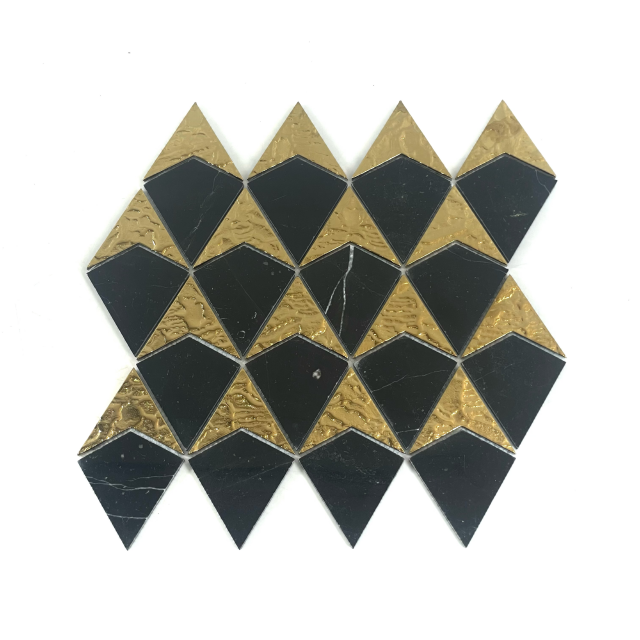 Mosaico de mármol negro-dsm32 miseno
