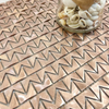 Mosaico de aluminio de oro rosa para proyectos de bricolaje-sak08