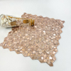 Mosaico de aluminio sólido de oro rosa para el hogar-sak06