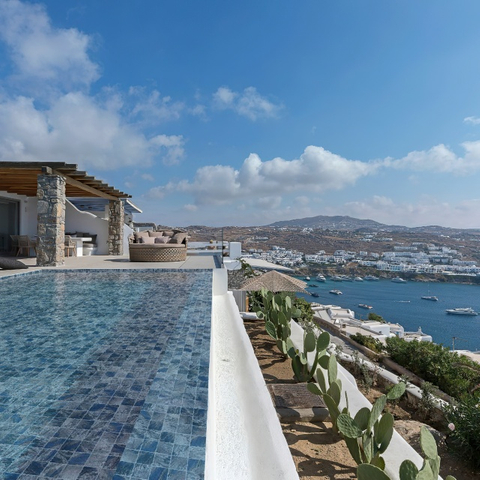 Manezal Matte Tile Mosaico 97x97 mm-amazon azul