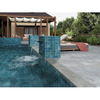 Azulejos de piscina de lujo: azul pavo real