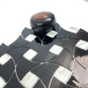 Hojas de mosaico de vidrieras negras para interiores modernos-nts03