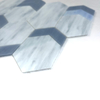 Vibrante mosaico de vidrieras azules para paredes interiores-zs22