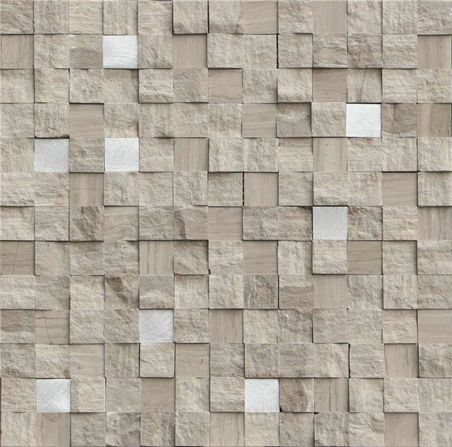 Baldosas de ducha de mosaico de mármol ｜ Musivo ｜ Mosaic