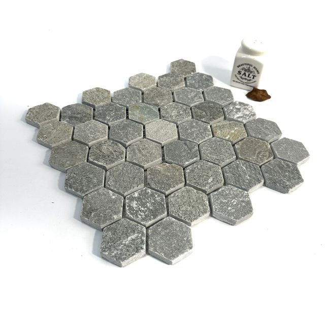 Piedra hexágono de mosaico