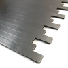 Azulejos de salpicadería de aluminio plateado