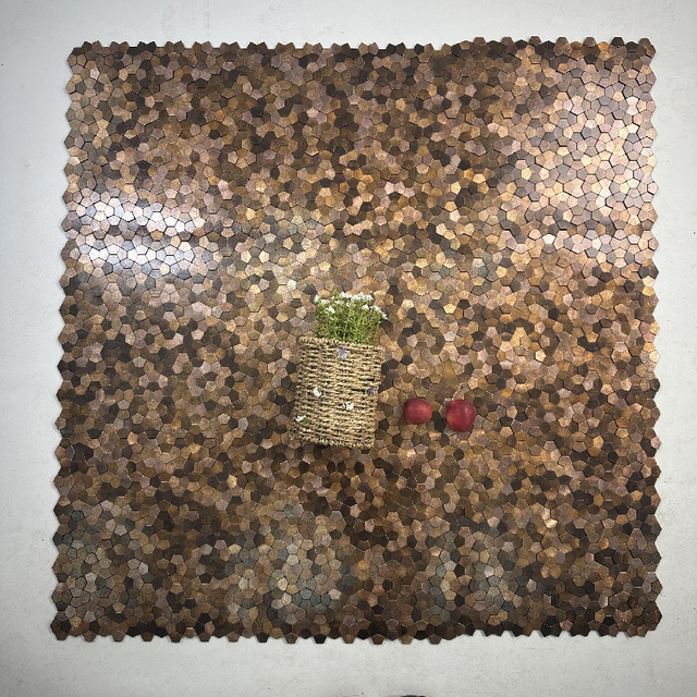 Azulejos de aluminio con textura 3D