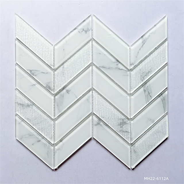 Azulejo de mosaico Chevron-Chevron