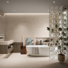 Baldosas de mármol de la sala de estar