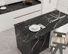 Piedra sinterizada de marquina negra