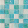 Azulejos de mosaico de vidrio vibrante para piscina - Nube