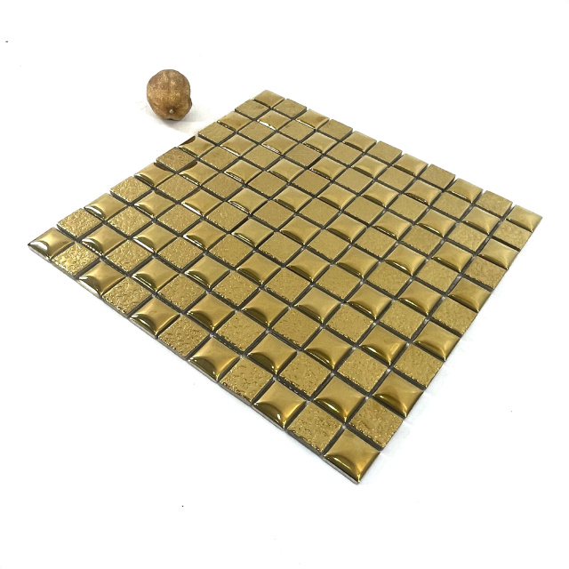 Mosaico electrochelado de oro único -dpg12 lujo