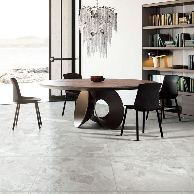 Azulejo de Terrazo Antideslizante para Baño-Matera Café Leche