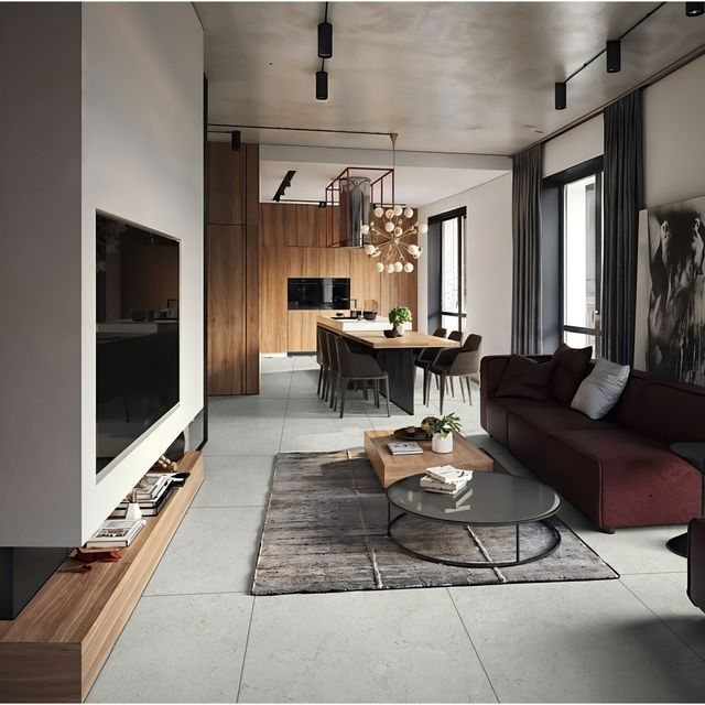 Azulejo de porcelana de superficie suave-Lunta Grey