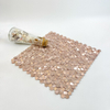 Mosaico de aluminio sólido de oro de rosa industrial