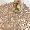 Mosaico de aluminio sólido de oro rosa moderno