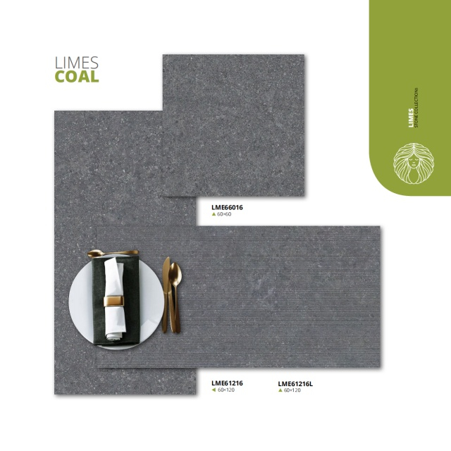 Limestone Textured Porcelana Tile para cubo de gases de tiempo para interiores al aire libre