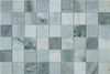 Mosaico de piedra cuadrada de mármol esmeralda–EME23