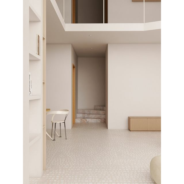 Azulejo de grano de pegamento para interiores comerciales-WO60