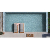 Azulejos antideslizantes para piscina, azul celeste