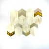 Mosaico de vidrio amarillo para la decoración de la pared interior-zss20