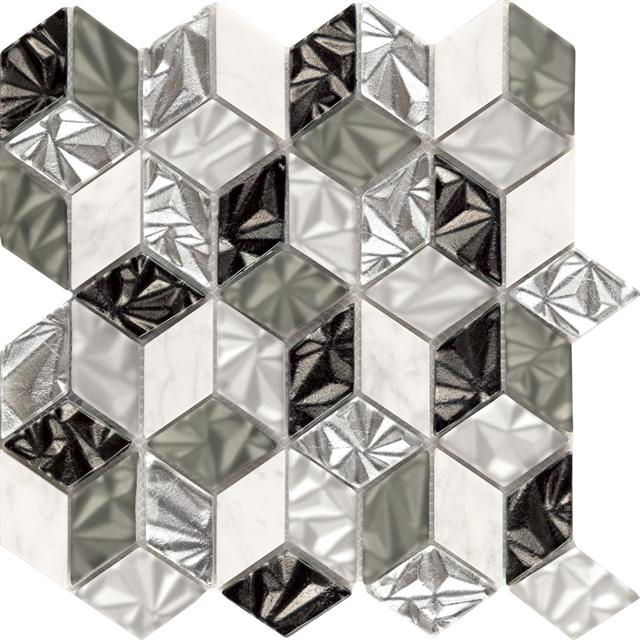 Mosaico de piedra y vidrio de diamante |Musivo｜Diamante