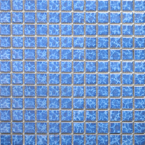 Azulejos de mosaico azul agua｜Musivo｜Y23K02
