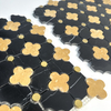 Mosaico de mármol negro