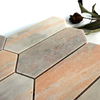 Elegantes mosaicos de mármol rosa