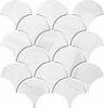 Cararra White Ceramic Mosaic Mosaic 