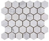 Mosaico de mármol blanco - Jazz White