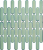 Placa para salpicaduras de mosaico de cerámica forma redonda verde brillante 