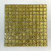 Mosaico de vidrio de lámina de oro