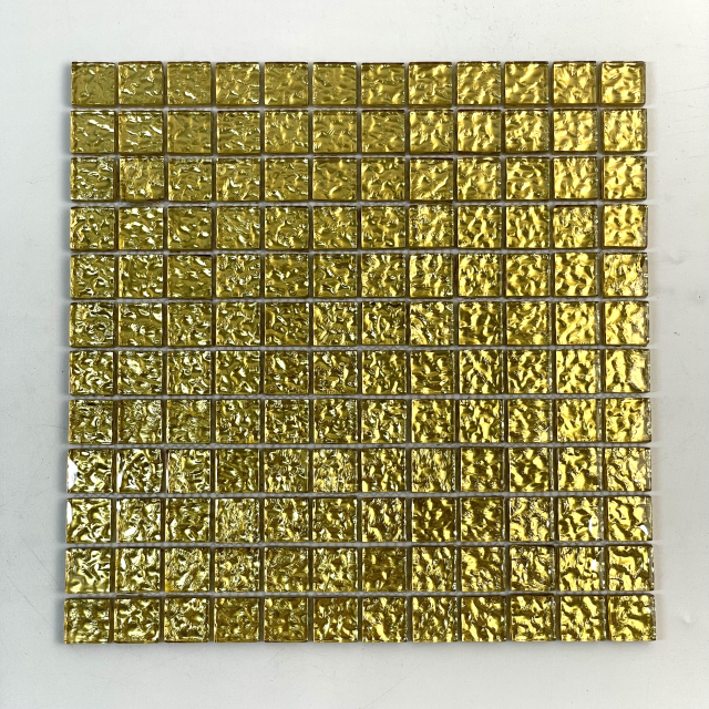 Mosaico de vidrio de lámina de oro