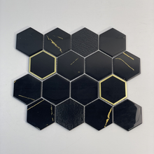 Azulejos electrochados de oro para interiores de hoteles 