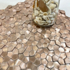 Mosaico de aluminio sólido de oro rosa para el hogar-sak06
