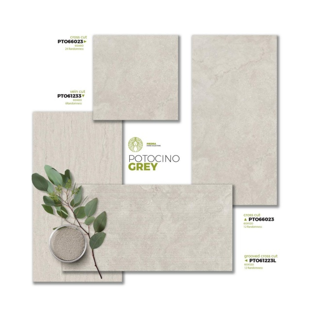 Travertino de travertino Tile resistente a los deslizamientos y grises duraderos-potocino
