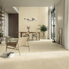 Tile de efecto de piedra caliza de acabado mate 600x1200 mm para beige de los limotes de baño