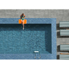 Azulejo antideslizante para piscina con apariencia de piedra azul de 300x600 mm