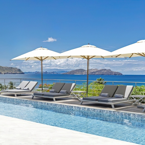 Mosaico de piscina de cerámica premium 150x150 mm-azul Nova