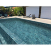 Azulejos de piscina de lujo: azul pavo real