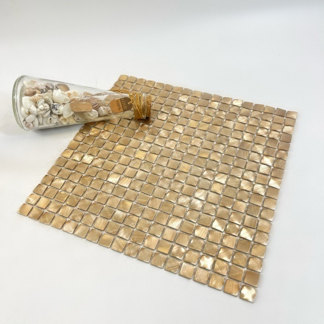Mosaico de aluminio sólido de oro premium23