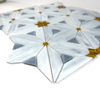 Glass de vidrieras florales Mosaic-HBS41