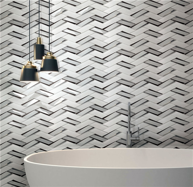 Azulejos de mosaico de vidrio 3D ｜Musivo｜Cortona