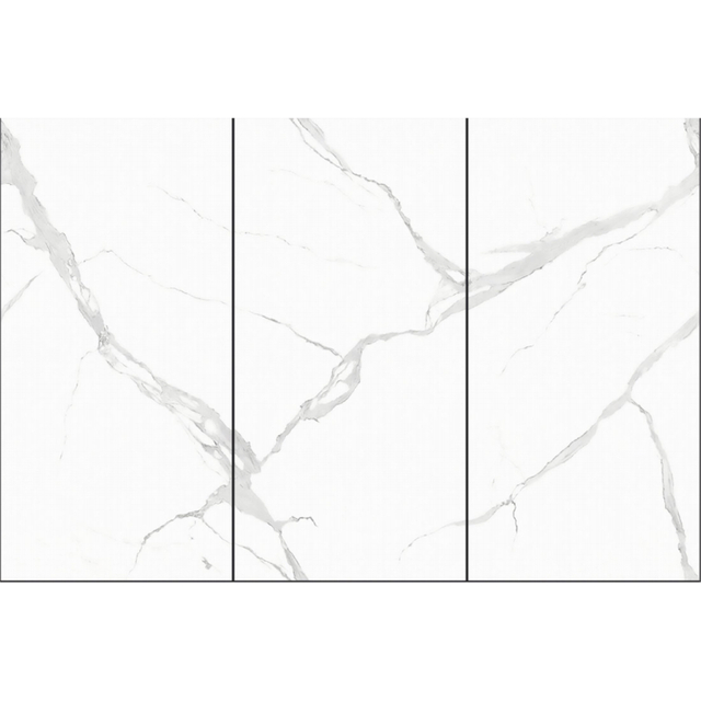 Losas grandes de porcelanato de 1200x2400x6 mm ｜ Losas sinterizadas ｜ Blanco Alpes
