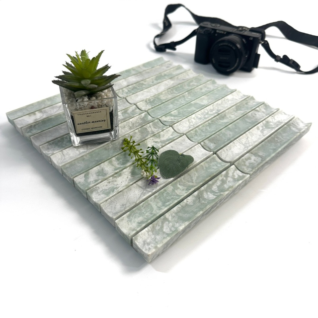 Azulejos de placa para salpicaduras de mármol verde