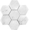 Mosaico de piedra natural de Carrara-Bianco