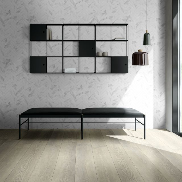 Azulejos de mosaico de PVC de mármol-F12