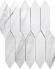 Cararra White Ceramic Mosaic Mosaic 
