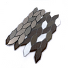 Mosaico de vidrio plateado electroplacado -dgs24 barhoo